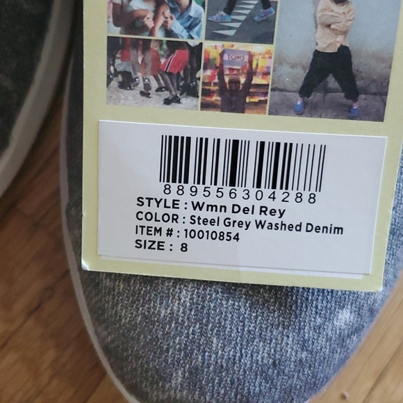 COPY - Toms Shoes Women's Del Rey Grey Size 8 - Picture 5 of 5